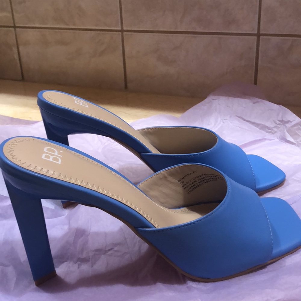 Bp. High Heel Mules/ Blue/ Nordstrom
